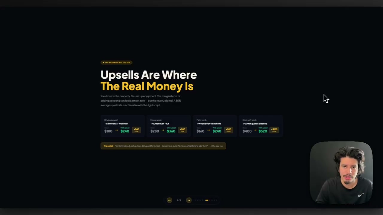 System setup demonstrating upsell strategy implementation in pricing automation